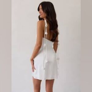 Park & Fifth White Backless Dress